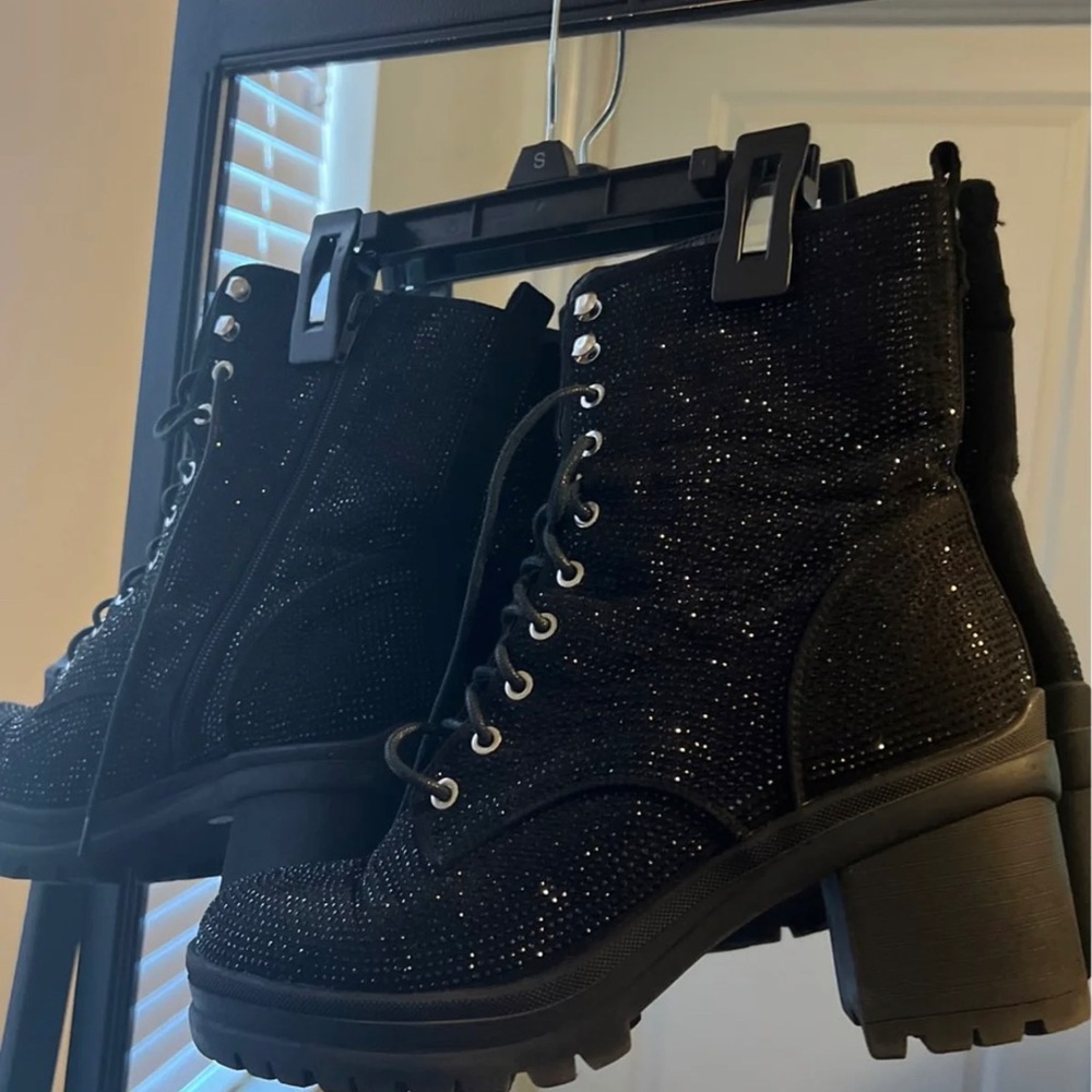 Women’s Black Studded Boots
